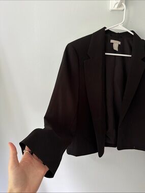 Classic Black Cropped Blazer